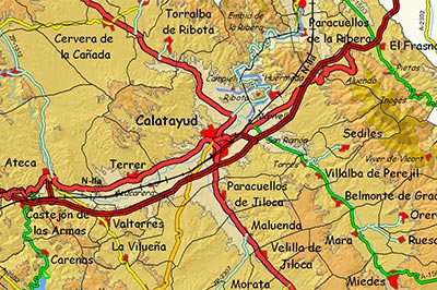 Mapa Paisaje Comunidad de Calatayud