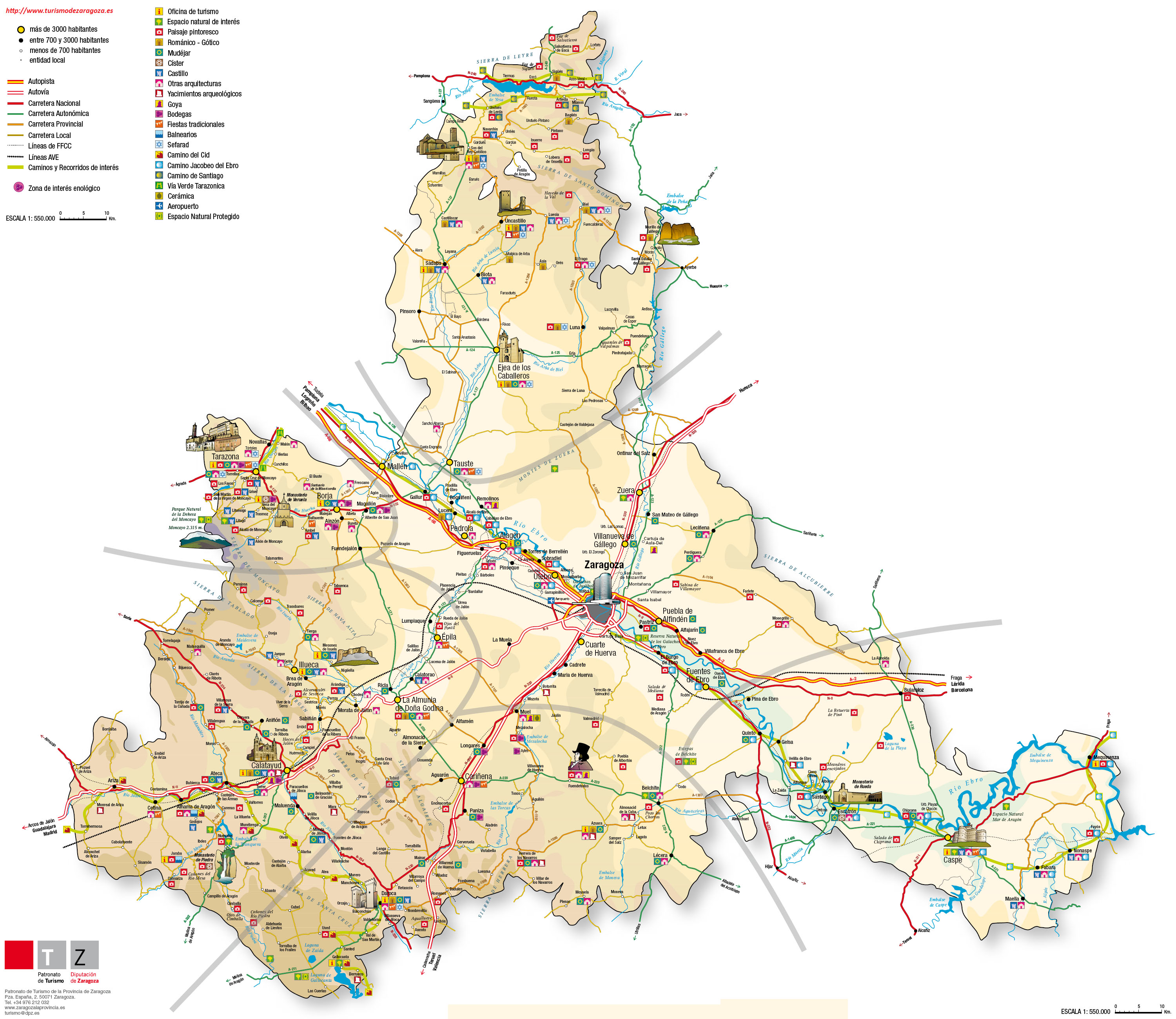 Mapa Turístico de Zaragoza